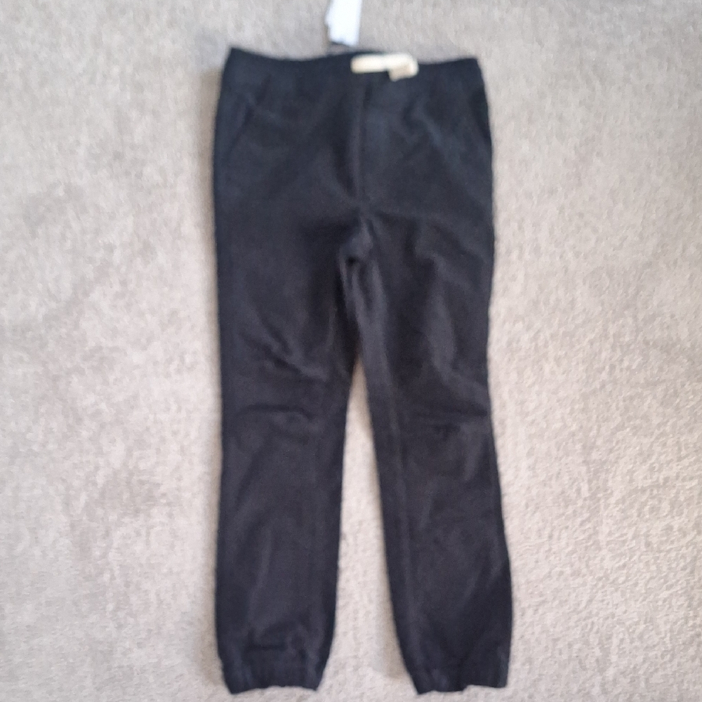 Kids Black Jogger Corduroy Pants Size 8